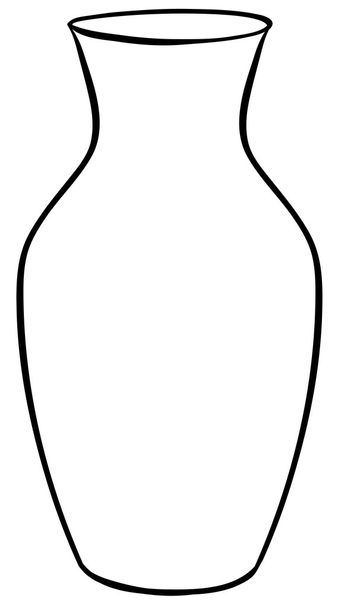 цветочная ваза
 - Вектор,изображение