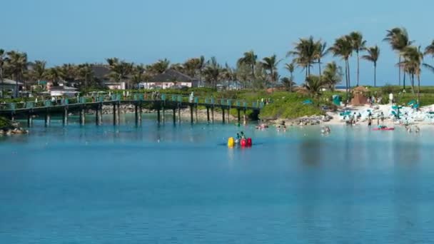 Tropical Bahamas Resort Beach - Metraje, vídeo