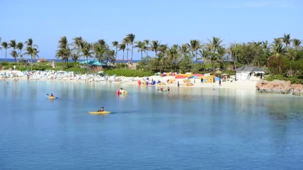 Tropical Bahamas Resort Beach - Materiał filmowy, wideo