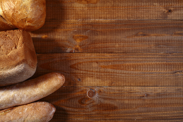 Loafs of fresh bread - Fotoğraf, Görsel
