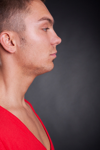 Side view of a young casual man - Foto, Bild