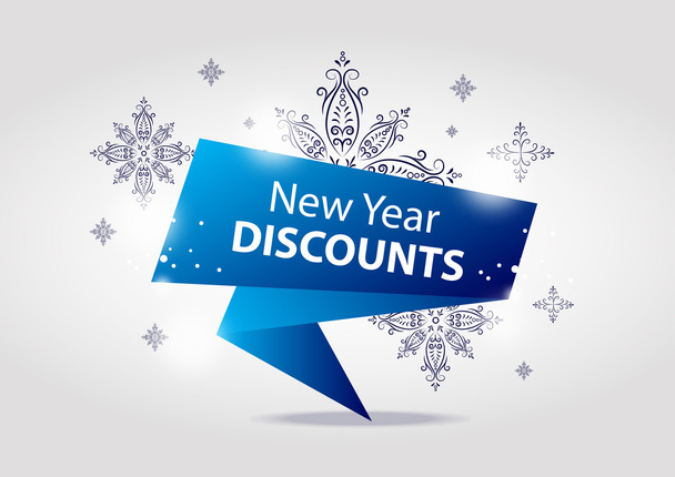 New year discounts - Vector, Image