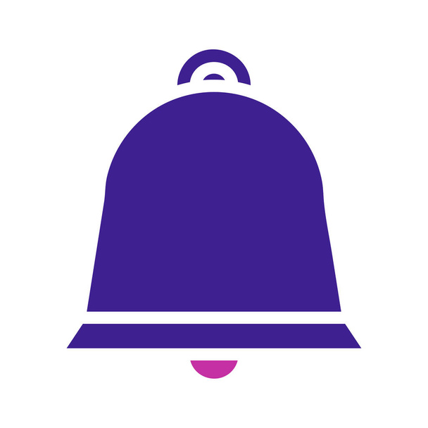 Символ Bell Element solid blue pink easter - Вектор,изображение