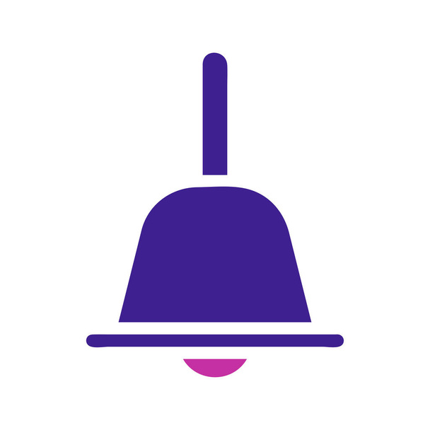 Bell Element solidní modrá růžová velikonoční ilustrační symbol - Vektor, obrázek
