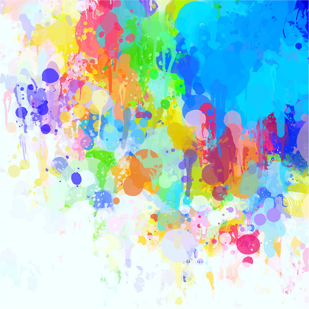 kleurrijke penseelstreken - Vector, afbeelding