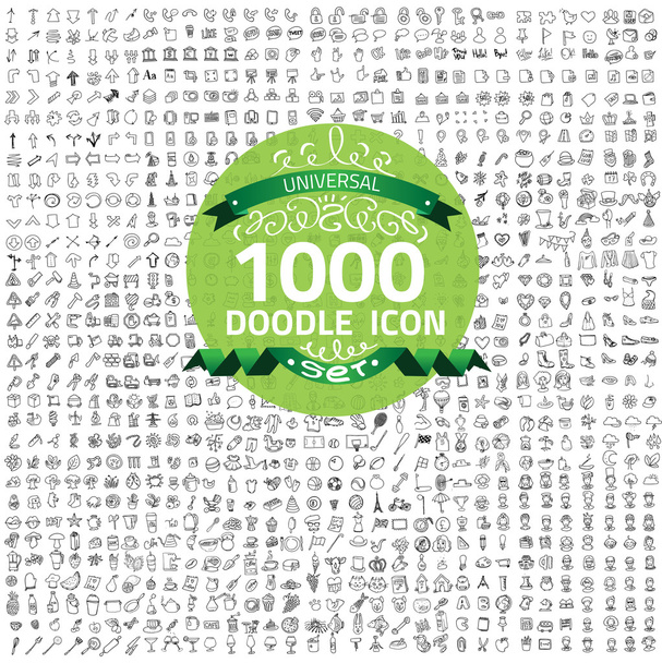Set of 1000 Quality icon - Vector, Image