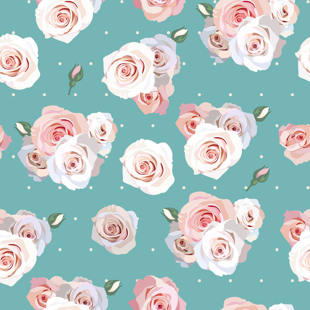 Seamless roses background - Vettoriali, immagini