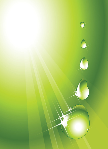 Water drops background - Vector, Image