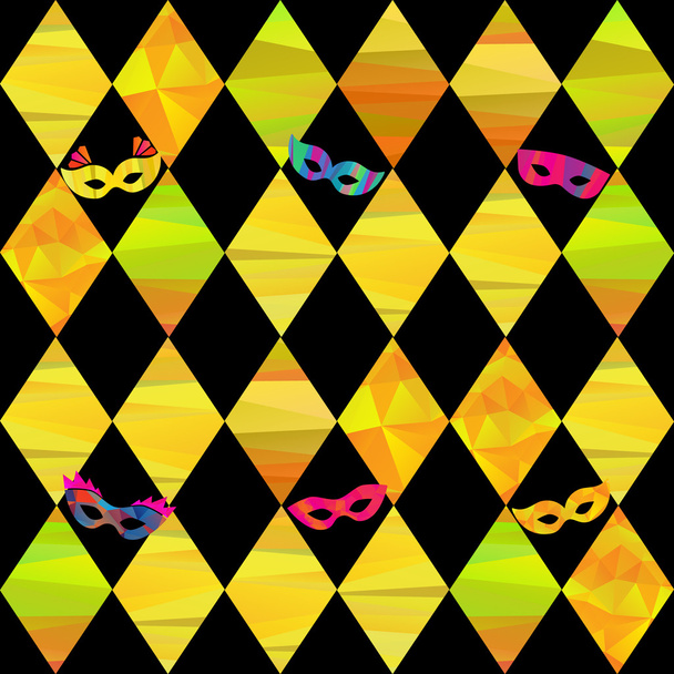 カラフルな菱形のシームレス パターン - ベクター画像