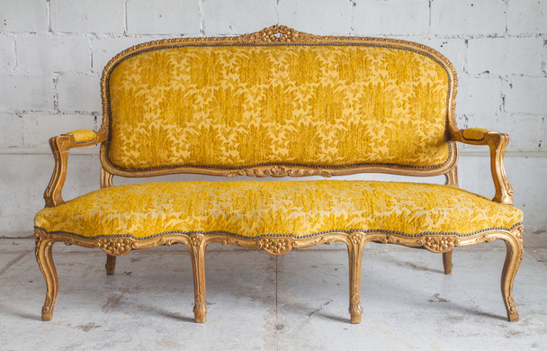 kanapa luksus żółty - Zdjęcie, obraz