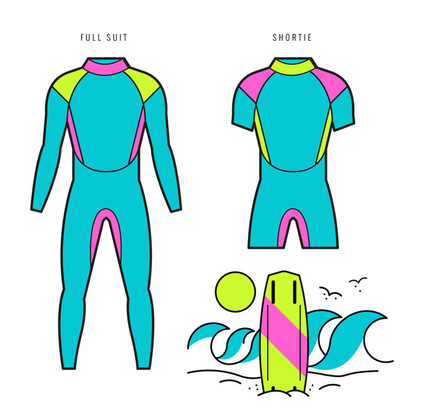 Набір значків серфінгу
 - Вектор, зображення