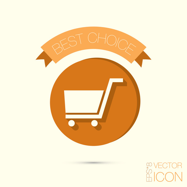 Online shopping icon - Vector, Imagen