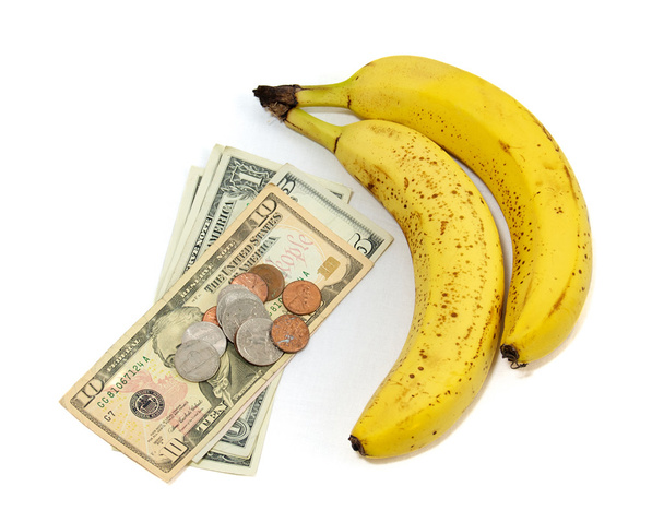 muz meyve para ile - Fotoğraf, Görsel