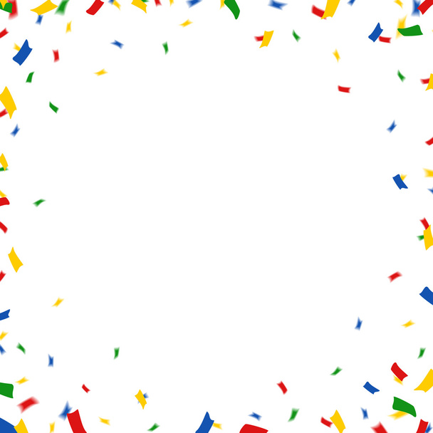 greeting card with confetti - Vector, Image