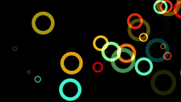 Multi-barevné třpytivé kruhy - Záběry, video
