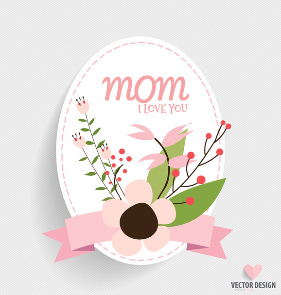 Happy Mother's Day with Floral bouquets background, vector illus - ベクター画像