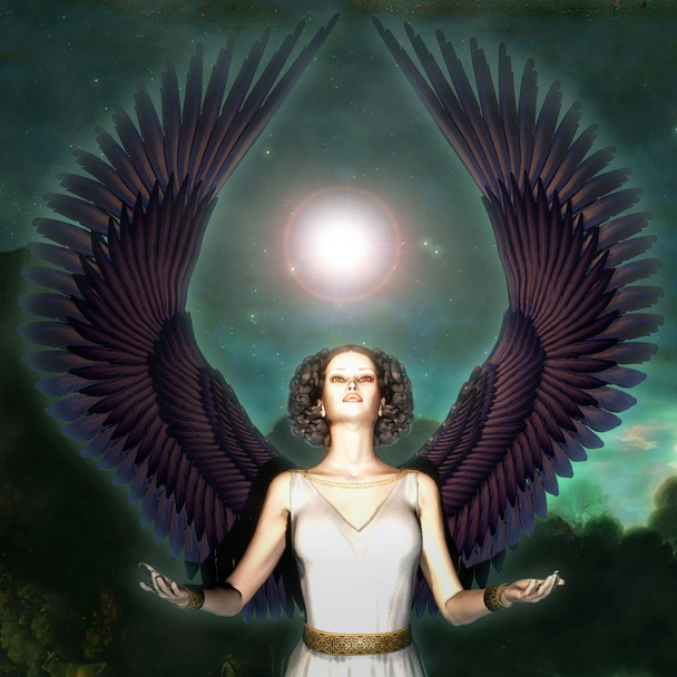 Крылатый ангел
 - Фото, изображение