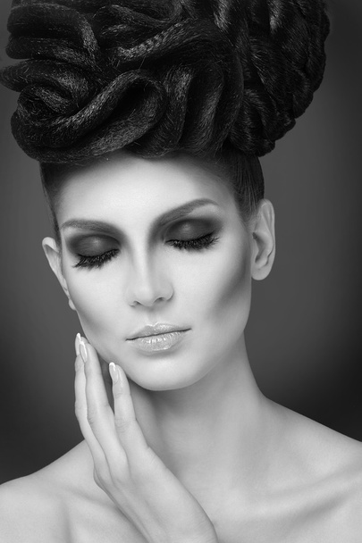 Fashion Model Girl With Trendy Make up. - Foto, immagini