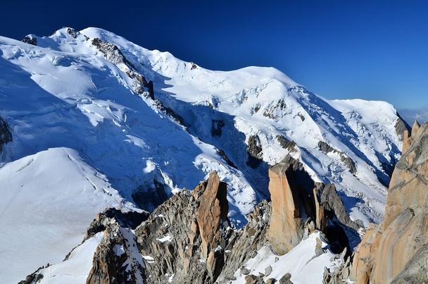 Mont Blanc, top of Europe, Alps mountains - Photo, Image