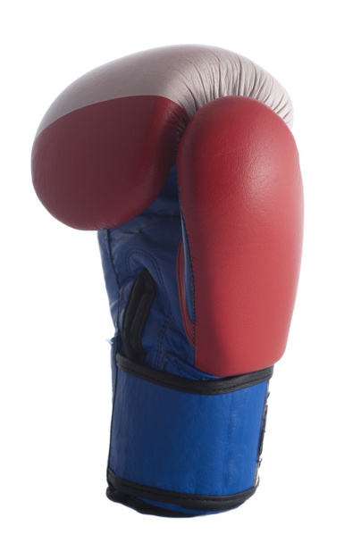 Червоний білий синій боксерські рукавички
 - Фото, зображення