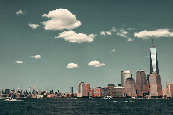 skyline del centro di Manhattan
 - Foto, immagini