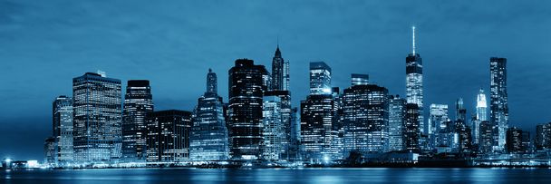Manhattan at night - Photo, Image