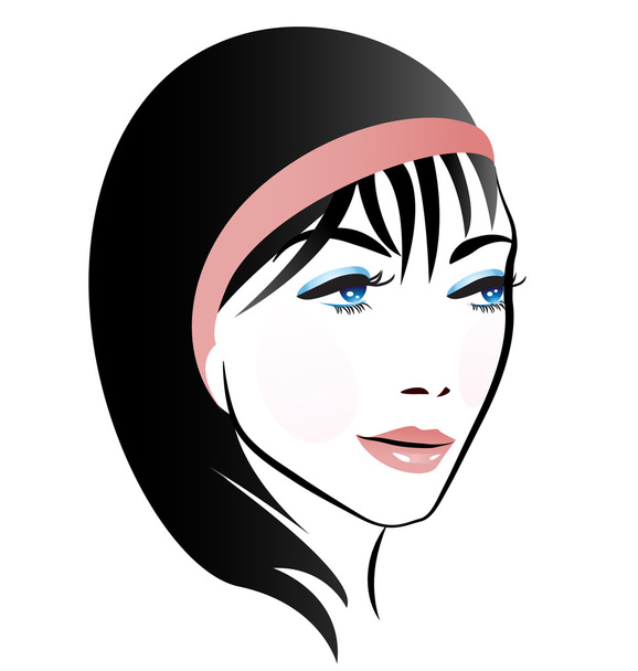 nő divat vektor logo - Vektor, kép