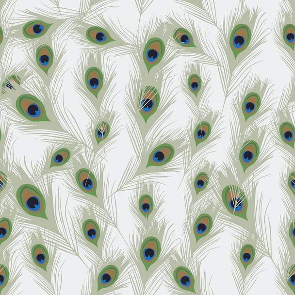 Fond coloré sans couture en plumes de paon
 - Vecteur, image