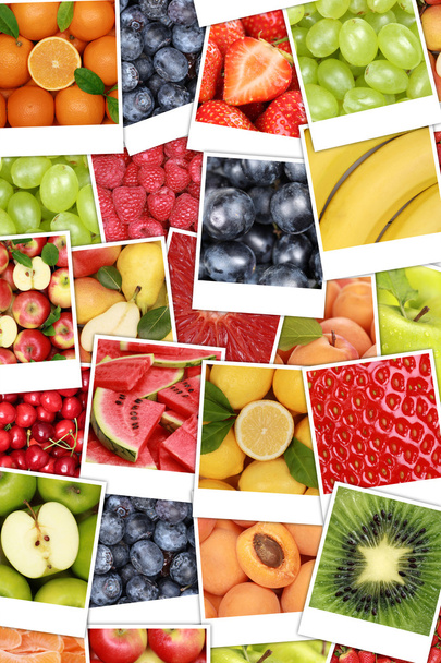 Vegan and vegetarian fruits background with apples, oranges, lem - Fotografie, Obrázek