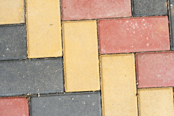pavimentação colorida
 - Foto, Imagem
