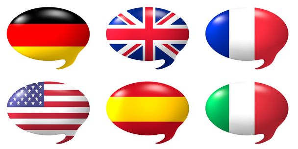 Balão de fala - nações
 - Foto, Imagem