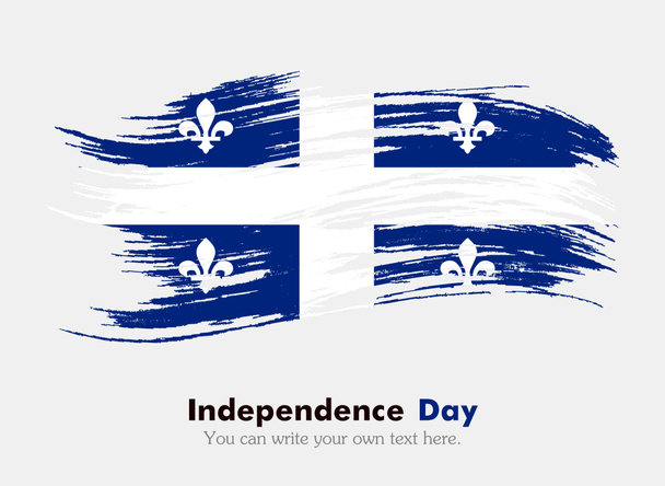 Quebec vlag in grungy stijl - Foto, afbeelding