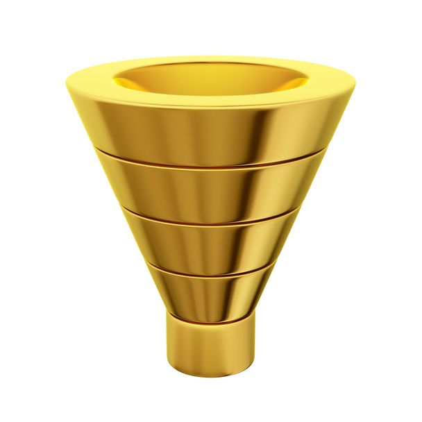 Gold sales funnel - Фото, зображення