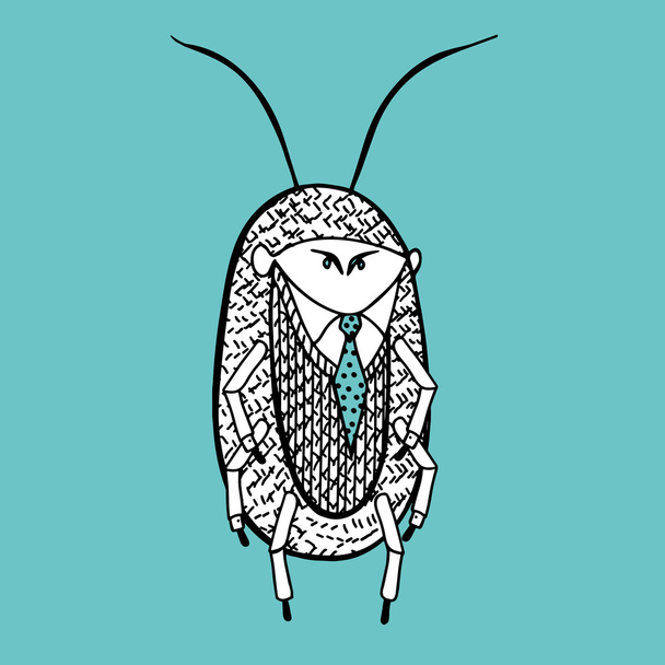office cockroach - Vector, Image