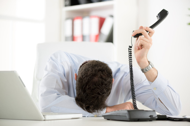 Exhausted Businessman - Photo, Image