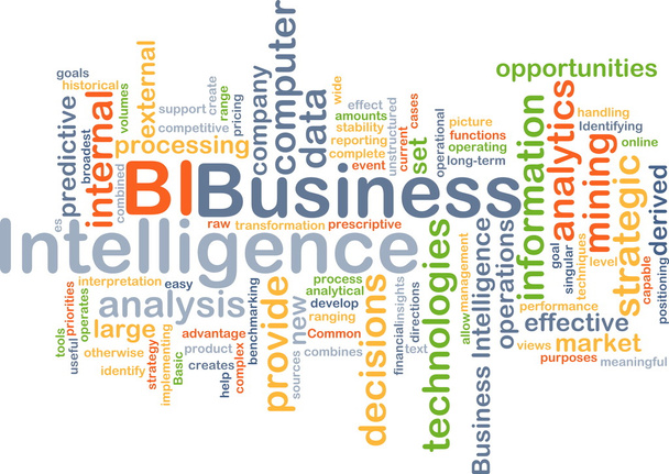 Business intelligence Bi pozadí koncepce - Fotografie, Obrázek