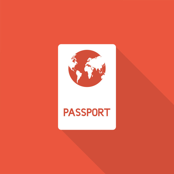 ícone de passaporte
 - Vetor, Imagem