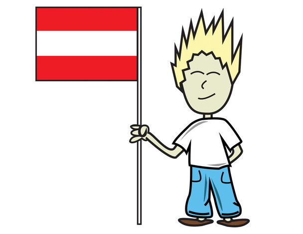 Bandeira Áustria
 - Vetor, Imagem