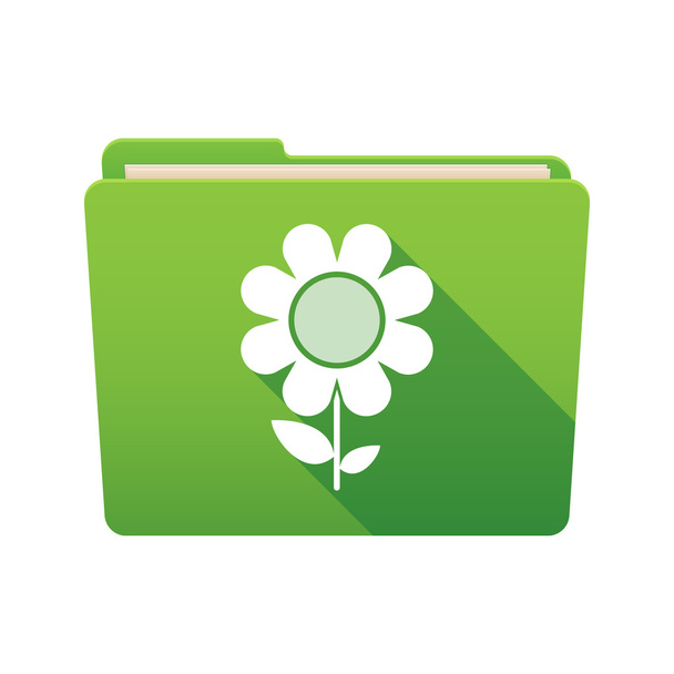 Icona della cartella con un fiore
 - Vettoriali, immagini
