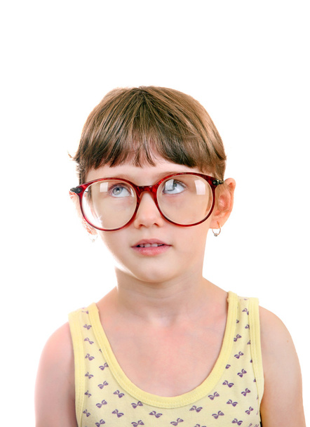Petite fille dans les lunettes
 - Photo, image
