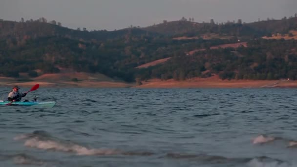 Sonnenuntergang auf dem Fluss - Filmmaterial, Video