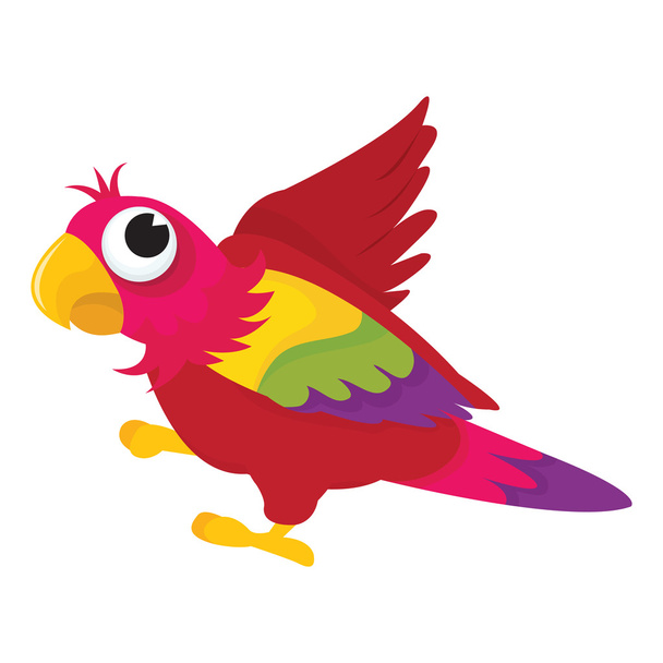 Cartoon Parrot - Vector, Image