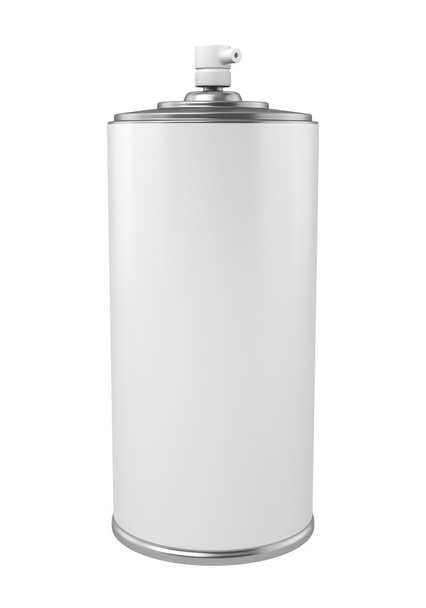 塗料スプレー缶で孤立した白い背景 - 写真・画像