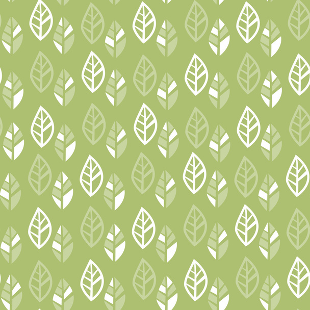 Retro bladeren naadloze patroon achtergrond - Vector, afbeelding