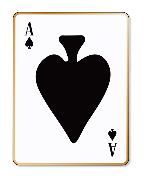 Tribal Style Spade Ace Design, Poker Emblem Vector Illustration