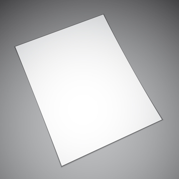 Empty Paper Sheet - Vector, Image