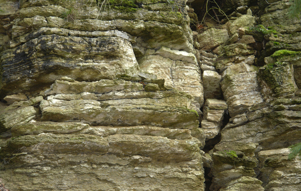 Mossy rock formation - Photo, Image