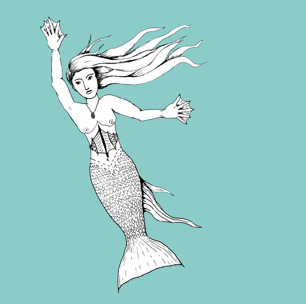 Mermaid - Вектор, зображення
