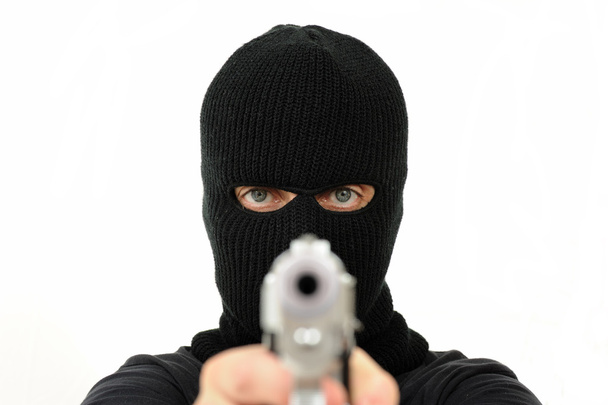 maskovaný muž se zbraní - Fotografie, Obrázek