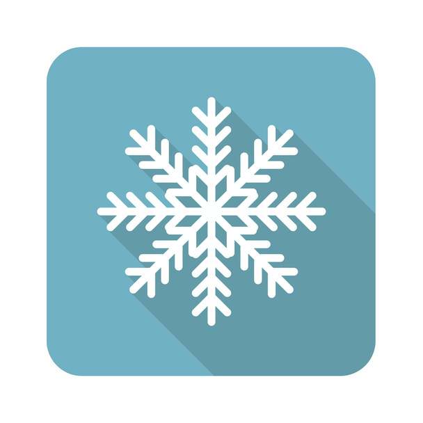Square snowflake icon - Διάνυσμα, εικόνα